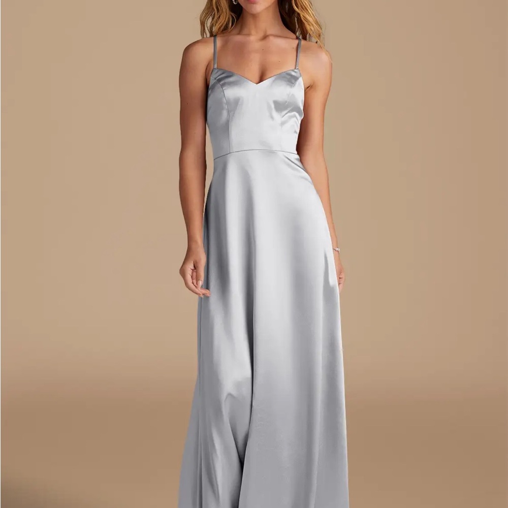 Azazie Metallic Satin Bridesmaid